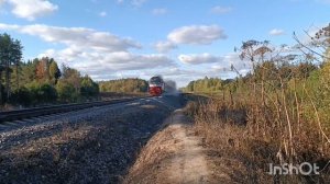 ТЕП 70 С ПАССАЖИРСКИМ ПОЕЗДОМ САНКТ ПЕТЕРБУРГ-СЫКТЫВКАР