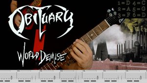 Obituary - World Demise (guitar cover playthrough tabs)