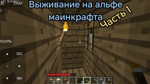 Выживание на альфе маинкрафта часть 1