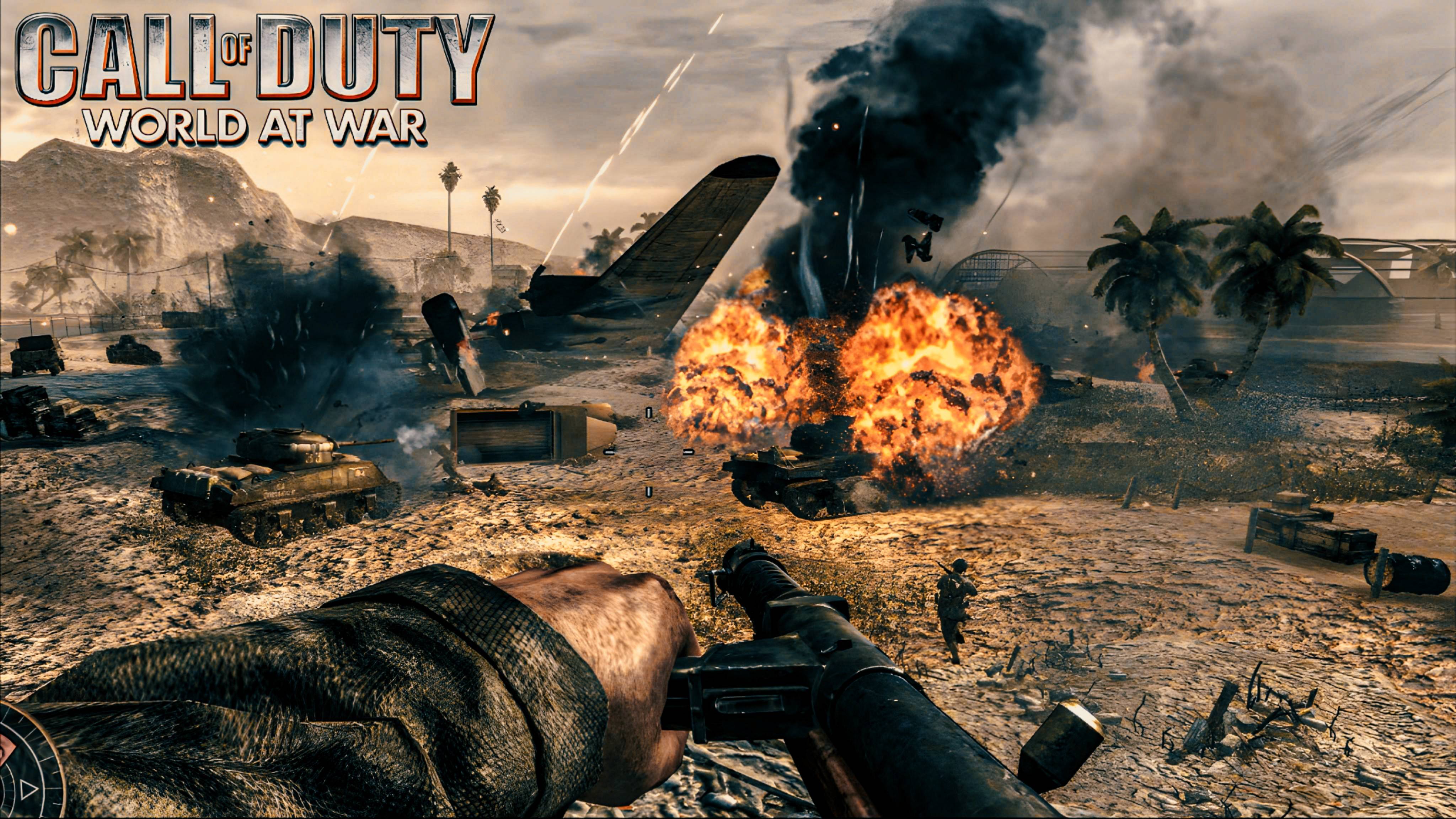 АЭРОДРОМ! (Call of Duty: World at War №3). Тихое прохождение. смотреть онлайн