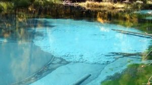 Гейзерное озеро в Горном Алтае