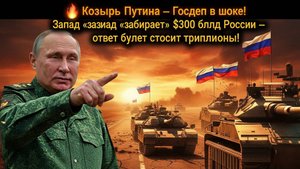 Козырь Путина — Госдеп в шоке! Запад «забирает» $300 млрд России — ответ будет стоить триллионы!