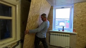Ремонт в КУХНЕ c OSB на СТЕНЫ своими руками . Частый дом . 5- СЕРИЯ.