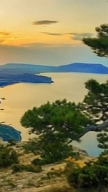 Природа и закат в Крыму #жизньнаморекрым #крым #travel смотреть онлайн
