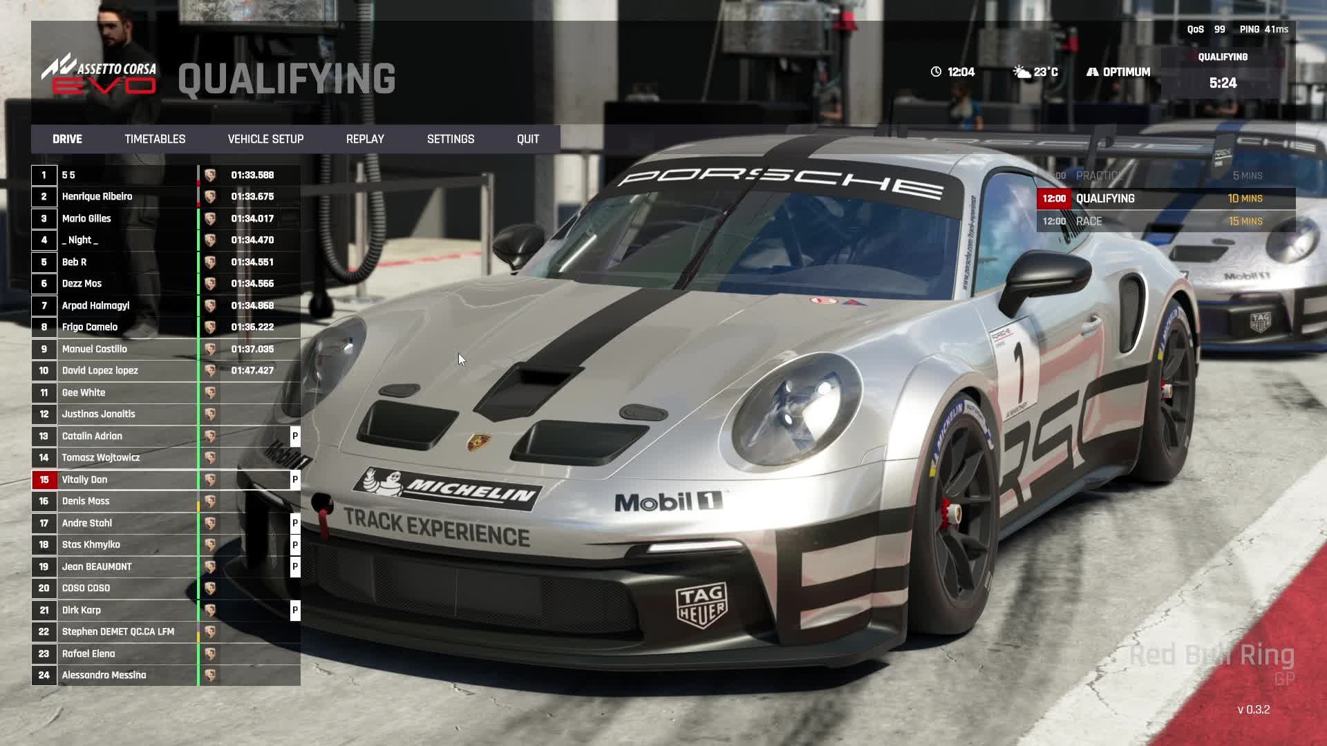 Assetto Corsa EVO. Онлайн гонки на Porsche