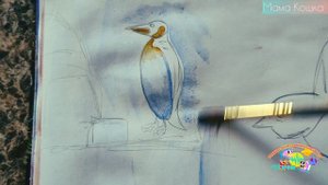 как нарисовать пингвина.