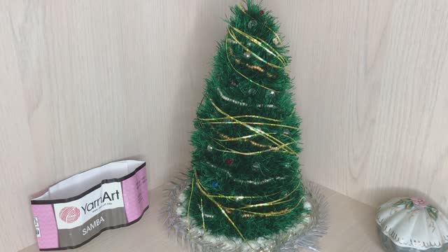 ВЯЗАНАЯ ЕЛКА КРЮЧКОМ / ПОДРОБНЫЙ МАСТЕР КЛАСС смотреть онлайн