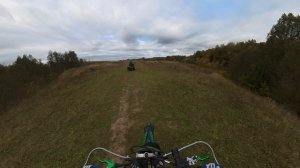 через мостик на квадроцикле