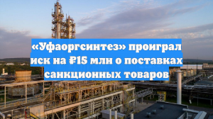 «Уфаоргсинтез» проиграл иск на ₽15 млн о поставках санкционных товаров