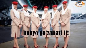 Eng go'zal styuardessalar ishlaydigan 10 ta jahon aviakompaniyalari - Dunyo go'zallari !!!