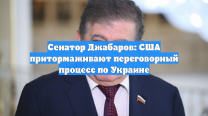 Сенатор Джабаров: США притормаживают переговорный процесс по Украине