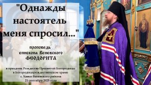 "Однажды настоятель меня спросил..." Епископ Венёвский Феодорит.