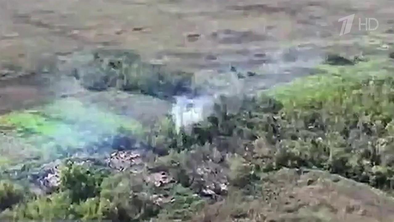 Военные объекты горят на Украине после удара российских "Гераней"