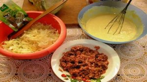 Капустный пирог на кефире в духовке