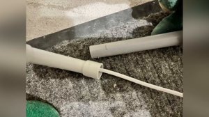 Монтаж датчика температуры тёплого Пола в трубе ПВХ