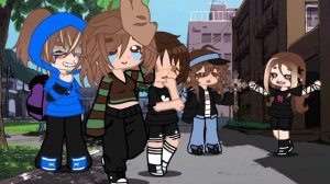 Саймон и Рэйлин на в заднем фоне отдельный вид искусства...😂Гача Неон!🐾🪶