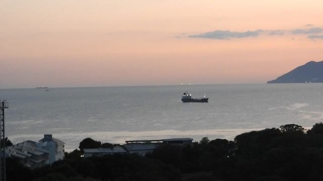 Кабардинка вечер. Вид на вечерний Новороссийск