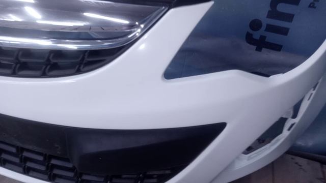 покрасил бампер акрилом в гараже