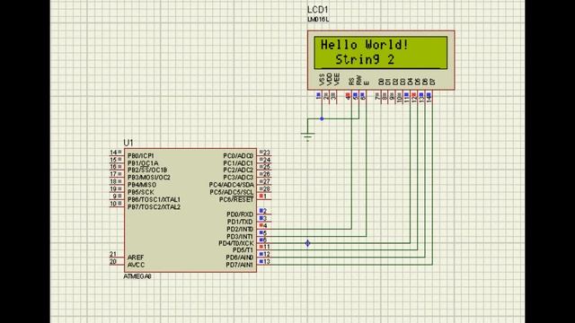 Работа с LCD индикатором