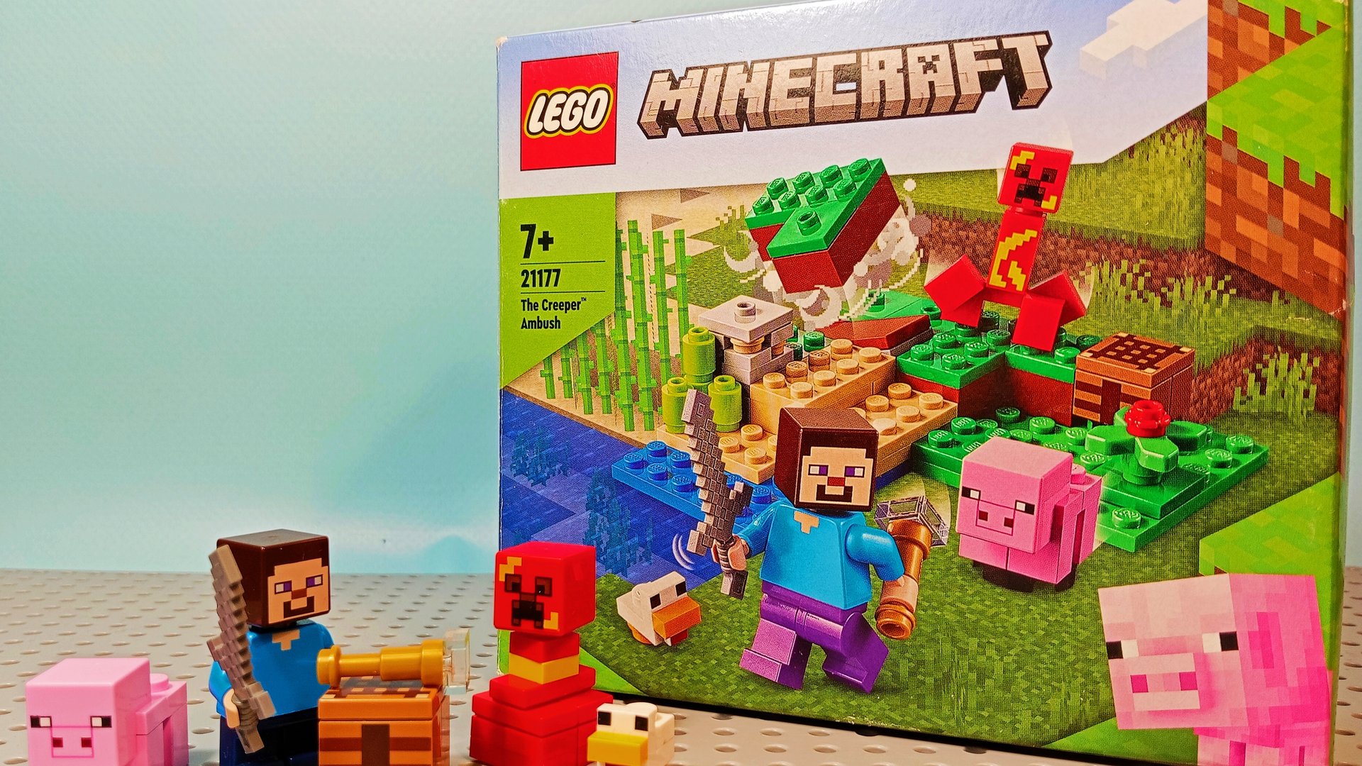 Lego Minecraft 21177 засада крипера редизайн набора