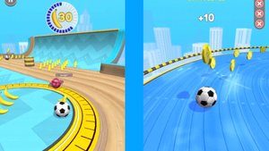 Going balls All Levels Gameplay IOS Android Going Balls level 972 Bonus level Banana frenzy