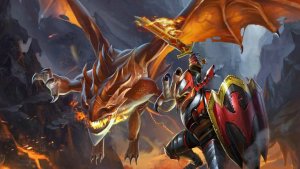 DOTA 2 (Dragon Knight gameplay)