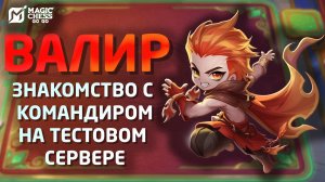 НОВЫЙ КОМАНДИР ВАЛИР ЗНАКОМСТВО НА ТЕСТОВОМ СЕРВЕРЕ В MAGIC CHESS: GO GO [ОБЗОР. НАВЫКИ, ГЕЙМПЛЕЙ]