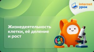 Жизнедеятельность клетки, её деление и рост. Видеоурок по биологии 5 класс