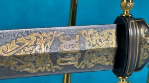 Подарочный кинжал из дамасской стали "Казахстан"