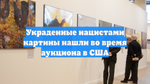 Украденные нацистами картины нашли во время аукциона в США