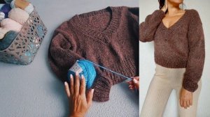 🔥 ВЯЖЕМ БАЗОВЫЙ ПУЛОВЕР/ Бесплатные мастер классы в Telegram