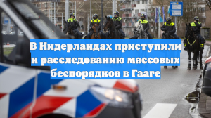 В Нидерландах приступили к расследованию массовых беспорядков в Гааге