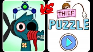 SPRUNKI Scary Monster Transformation vs Thief Puzzle
