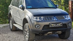 Mitsubishi Pajero sport 2013. Установка светодиодных модулей