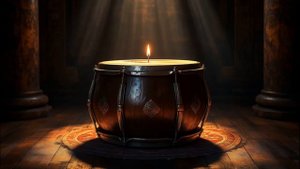 Барабан в темноте гремит