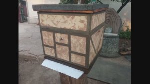 Улей из эппс. Декоративная отделка в стиле фахверк.