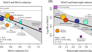 Снижение сердечно-сосудистого риска при применении ГПП-1 пропорционально снижению HbA1c при СД-2