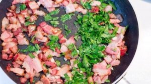 Карбонара с беконом (со сливками)