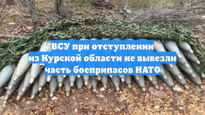 ВСУ при отступлении из Курской области не вывезли часть боеприпасов НАТО