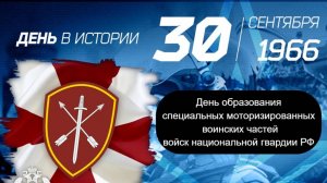 День образования специальных моторизированных воинских частей войск национальной гвардии РФ