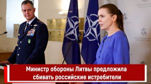 Министр обороны Литвы предложила сбивать российские истребители