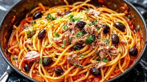 Паста с тунцом в одной сковороде – быстро, вкусно и просто для ужина или обеда