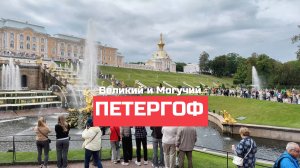 Петергоф большой дворец нижний парк  и величественные фонтаны