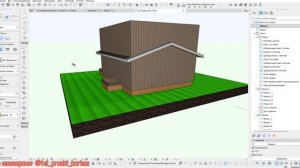 Построение перекрытия, кровли, определение высоты второго света. Часть 2