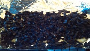 Карп, запеченный в фольге с грибами и картофелем