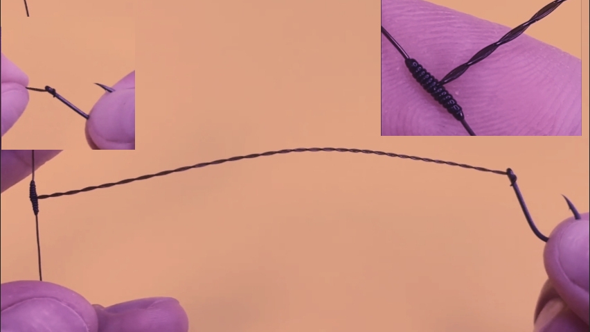 Как правильно привязать боковой поводок для рыбалки. Узел для бокового поводка больше не запутается!