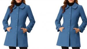 Моделирование однобортное полупальто с воротником "Питера Пэна". Размеры M-XXL