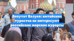 Депутат Валуев: китайских туристов не интересуют российские морские курорты