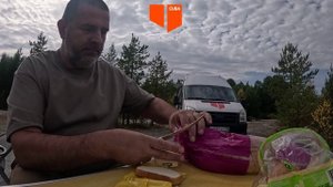 Обед на скале, Карелия #СамодельныйАвтодом #vanlife #приключение #travel #автопутешествие #евгенийку