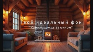 Идеальная атмосфера релакса у огня.